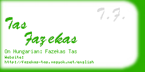 tas fazekas business card